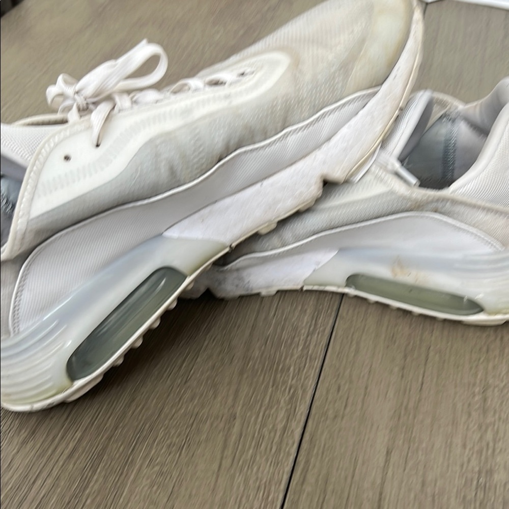 Nike Cream White Athletic Shoes with Breathable Mesh Air Max 2090 - Picture 4 of 8
